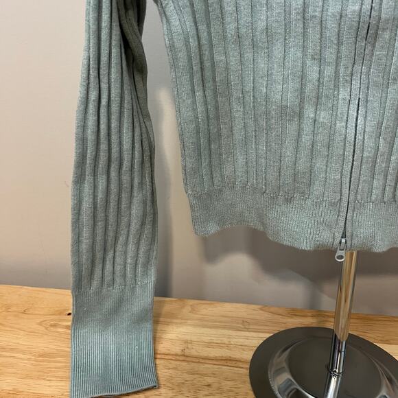 Wild Fable Women's Slate Blue Fitted Zip-Up Cardigan - Size Medium - NWT - Picture 9 of 9